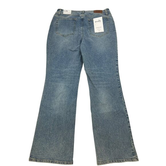 Redy High Rise Flare Jeans Medium Wash Womens Size 30 New - Picture 7 of 10